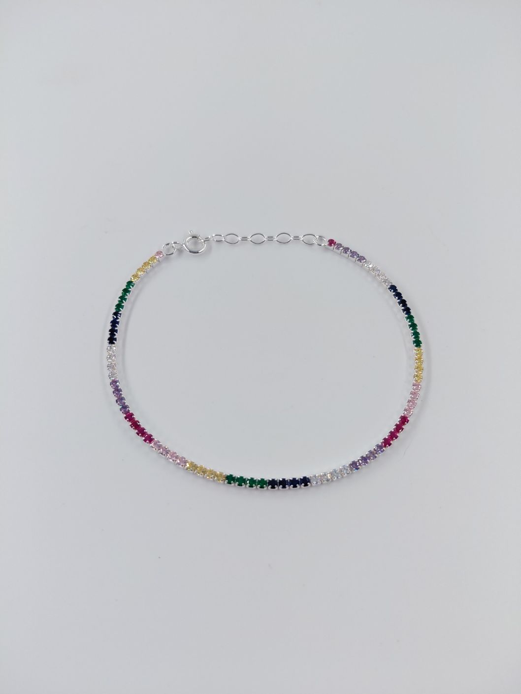 Pulsera Brazalete Elegante Tenis Sin fin Multicolor