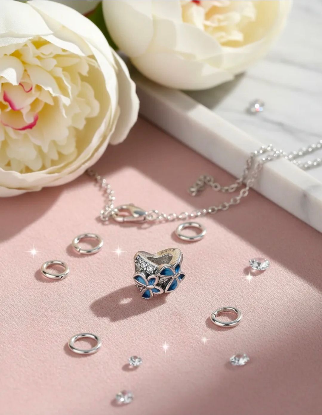 Dije Pasante Charms Dona Mariposas para Pulsera