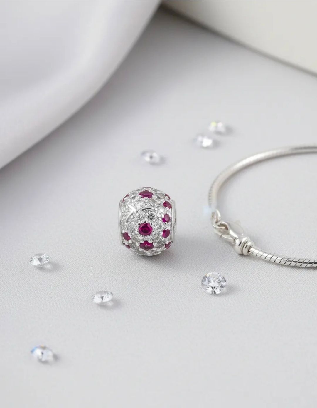 Dije Pasante Charms Micro Pave Estrella de Mar para Pulsera