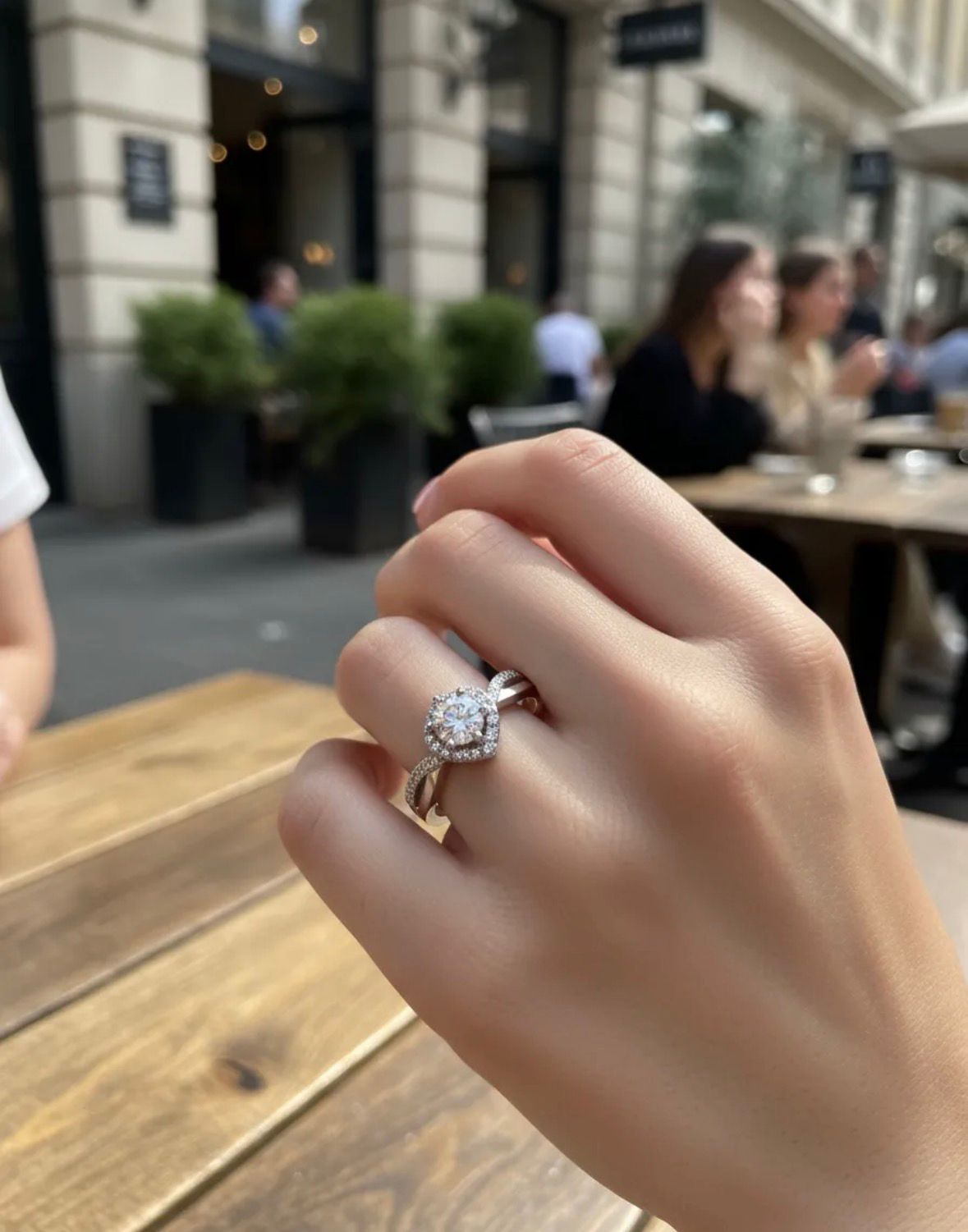 Anillo Solitario Corazón Compromiso Cubic Amor peso 2.60