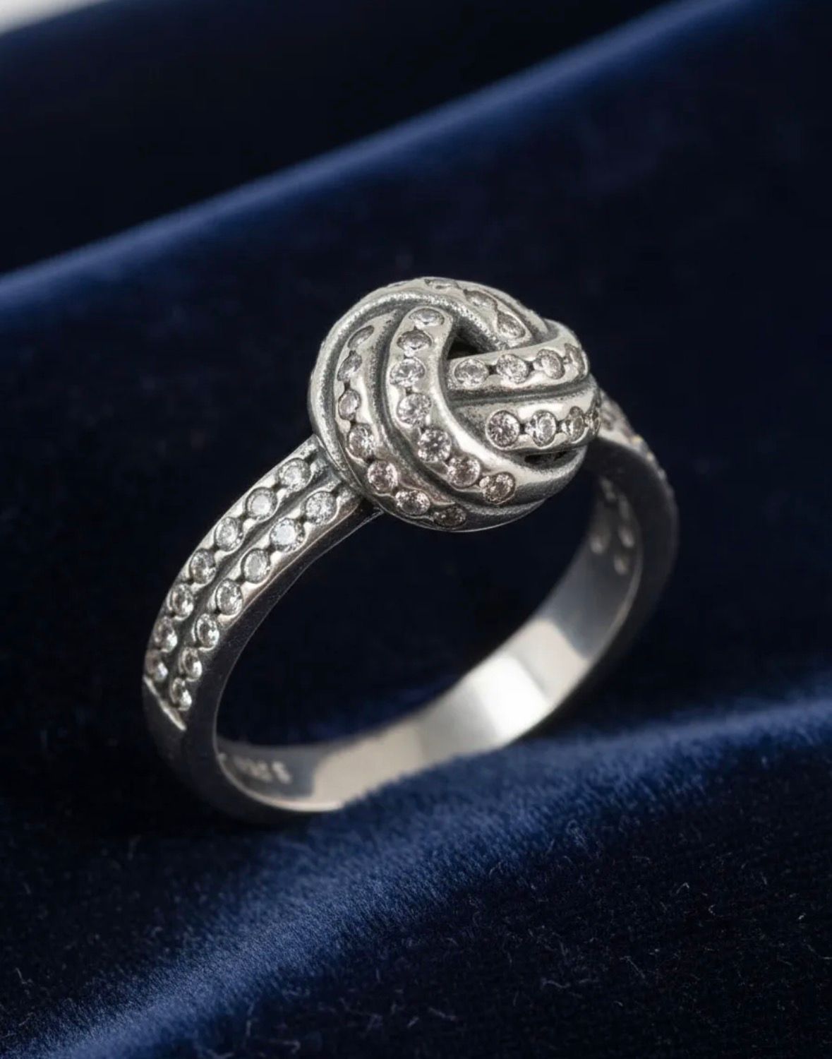 Anillo Nudo Cubics Amor