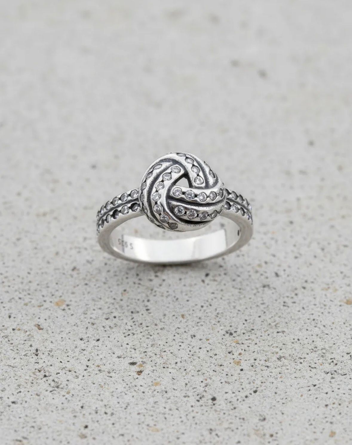 Anillo Nudo Cubics Amor