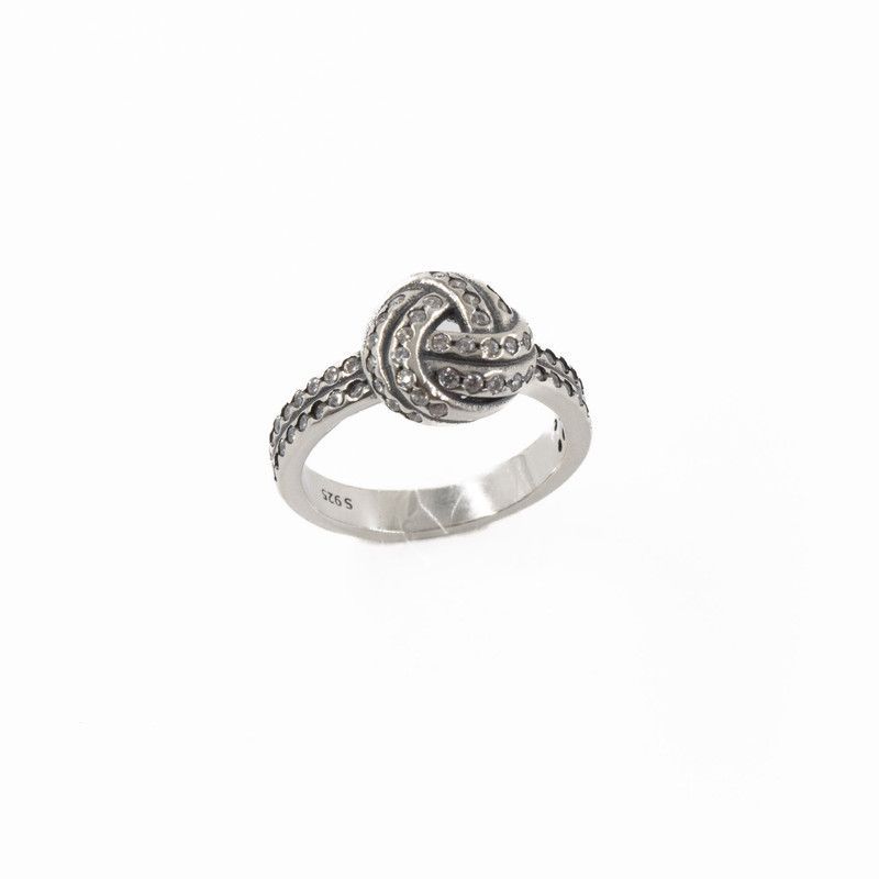 Anillo Nudo Cubics Amor
