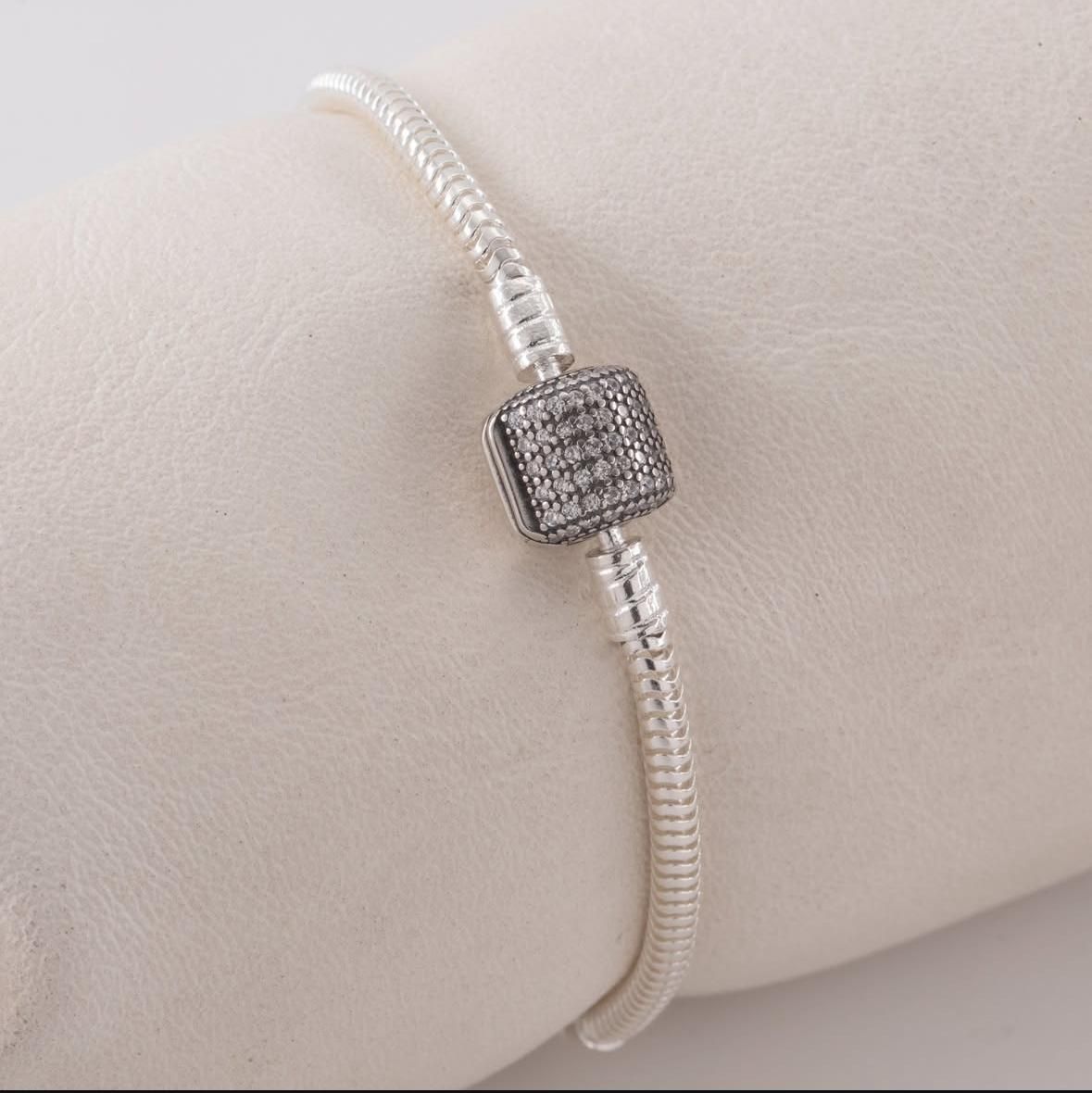 Pulsera Brazalete para Charms Broche con Cubics