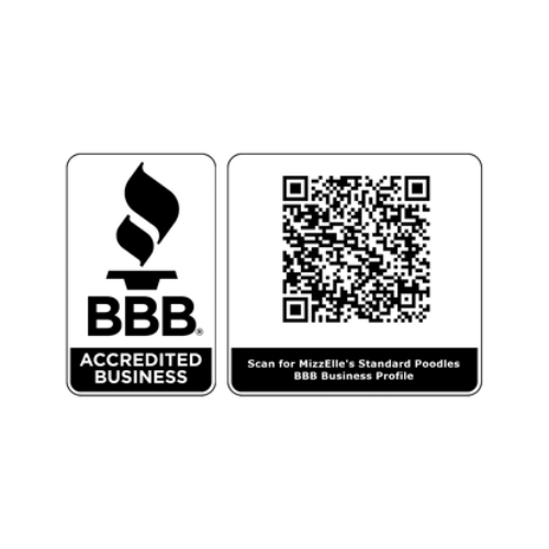A picture of a bbb accredited business logo and qr code.