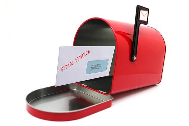 Lettera di sfratto per morosità  | Avv. Lantieri