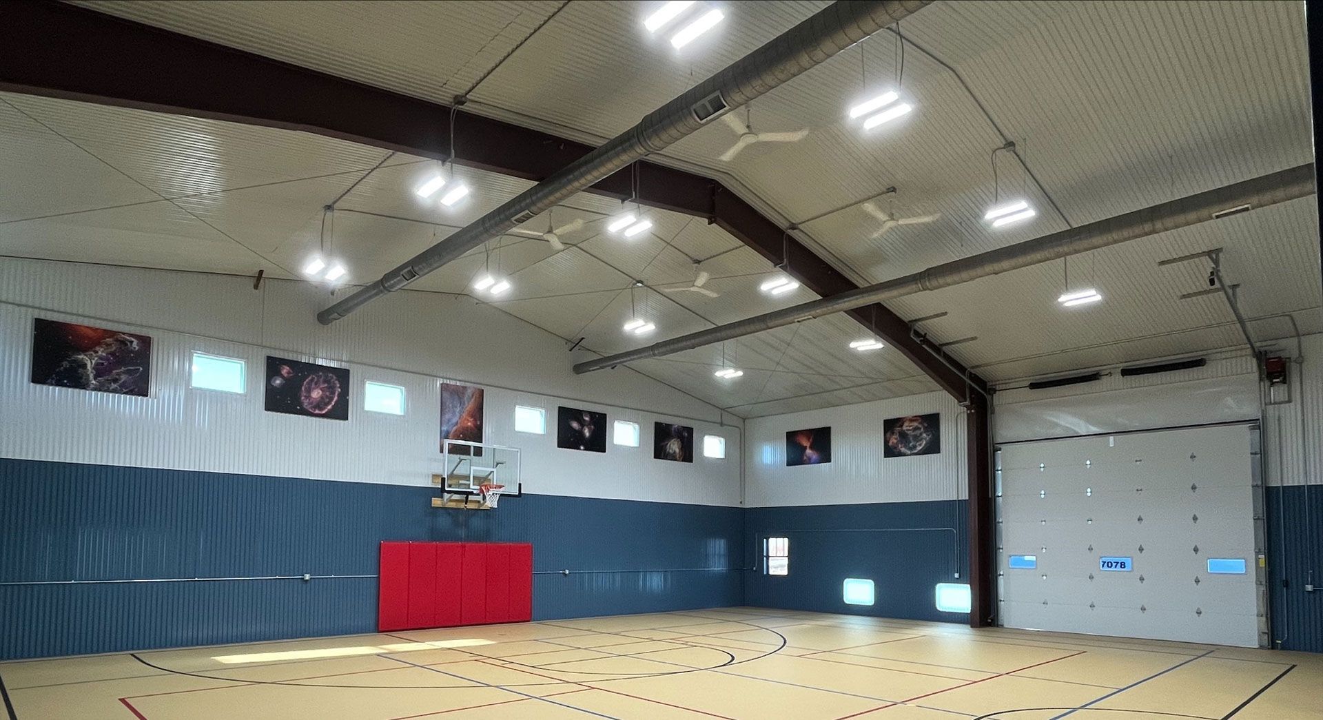 Gymnasium Lighting Installation