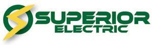 A green and yellow logo for superior electric