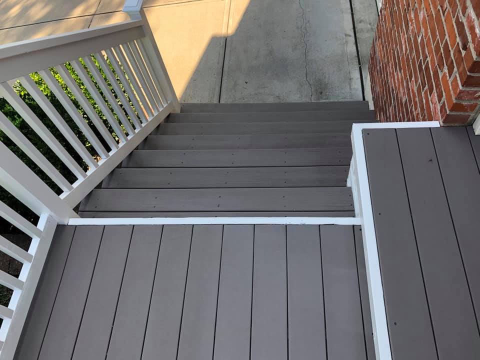 Finished Deck Stairs