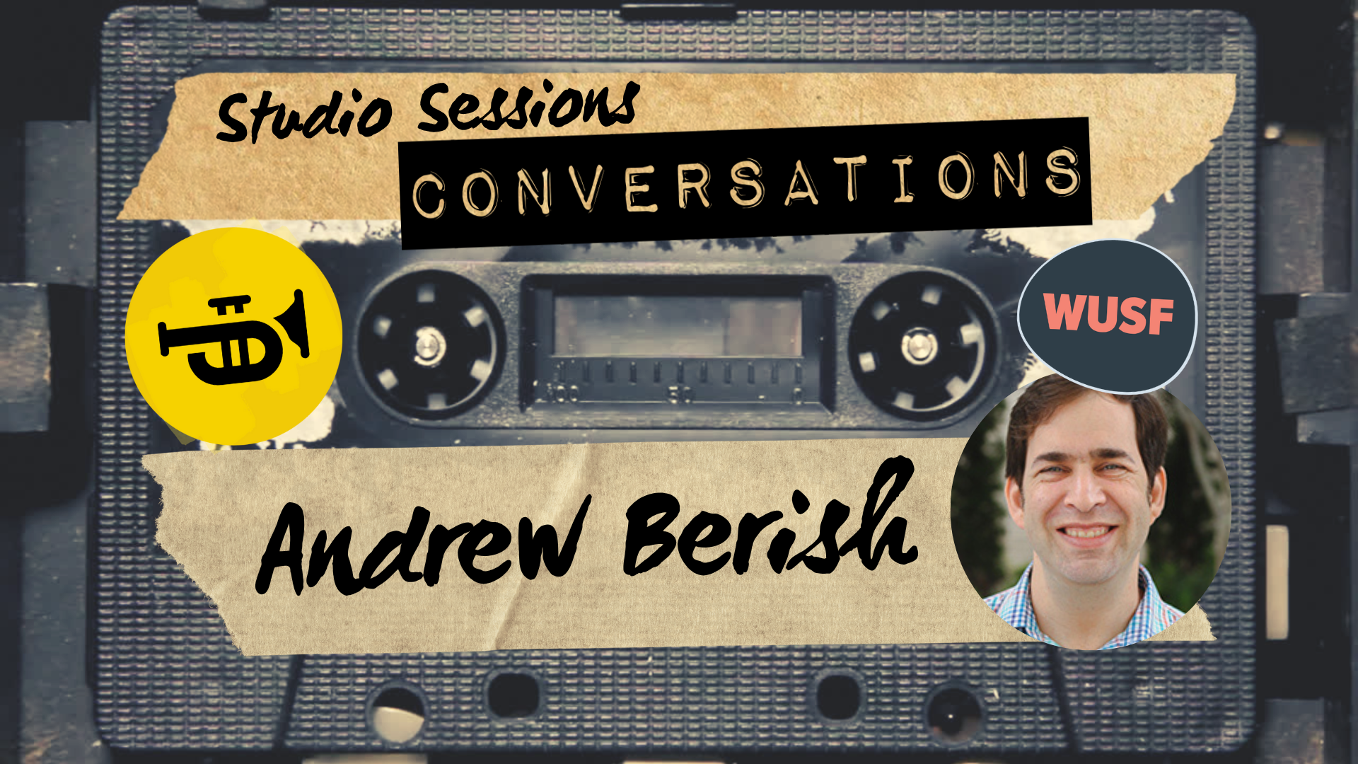 A cassette tape with the name andrew berish on it