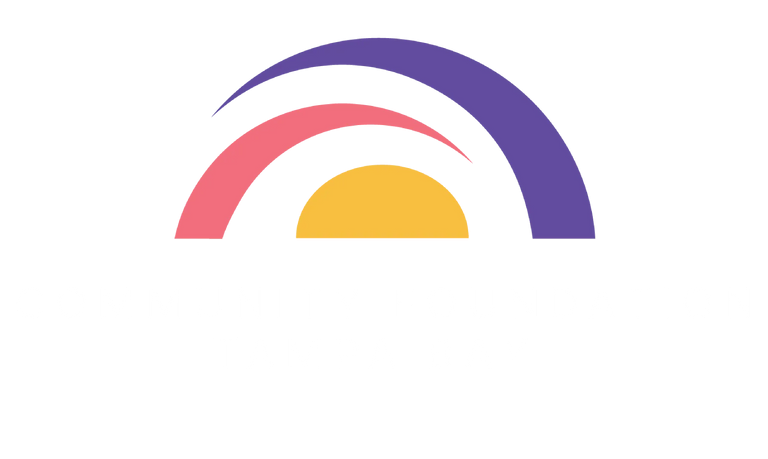 A colorful rainbow with a yellow circle in the middle on a white background.