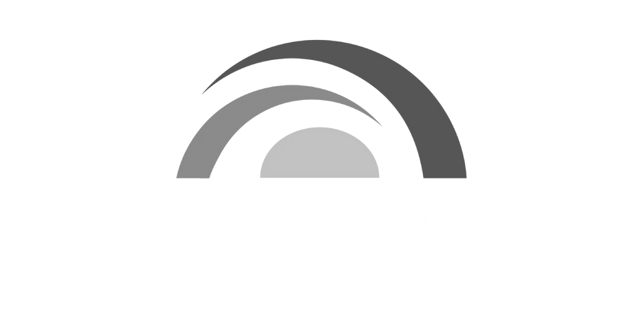 A black and white logo of a rainbow on a white background.