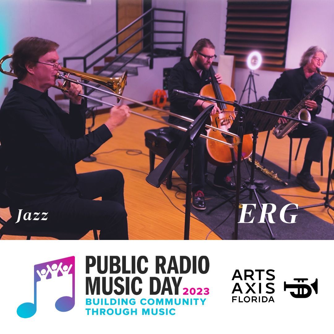 a poster for public radio music day in florida