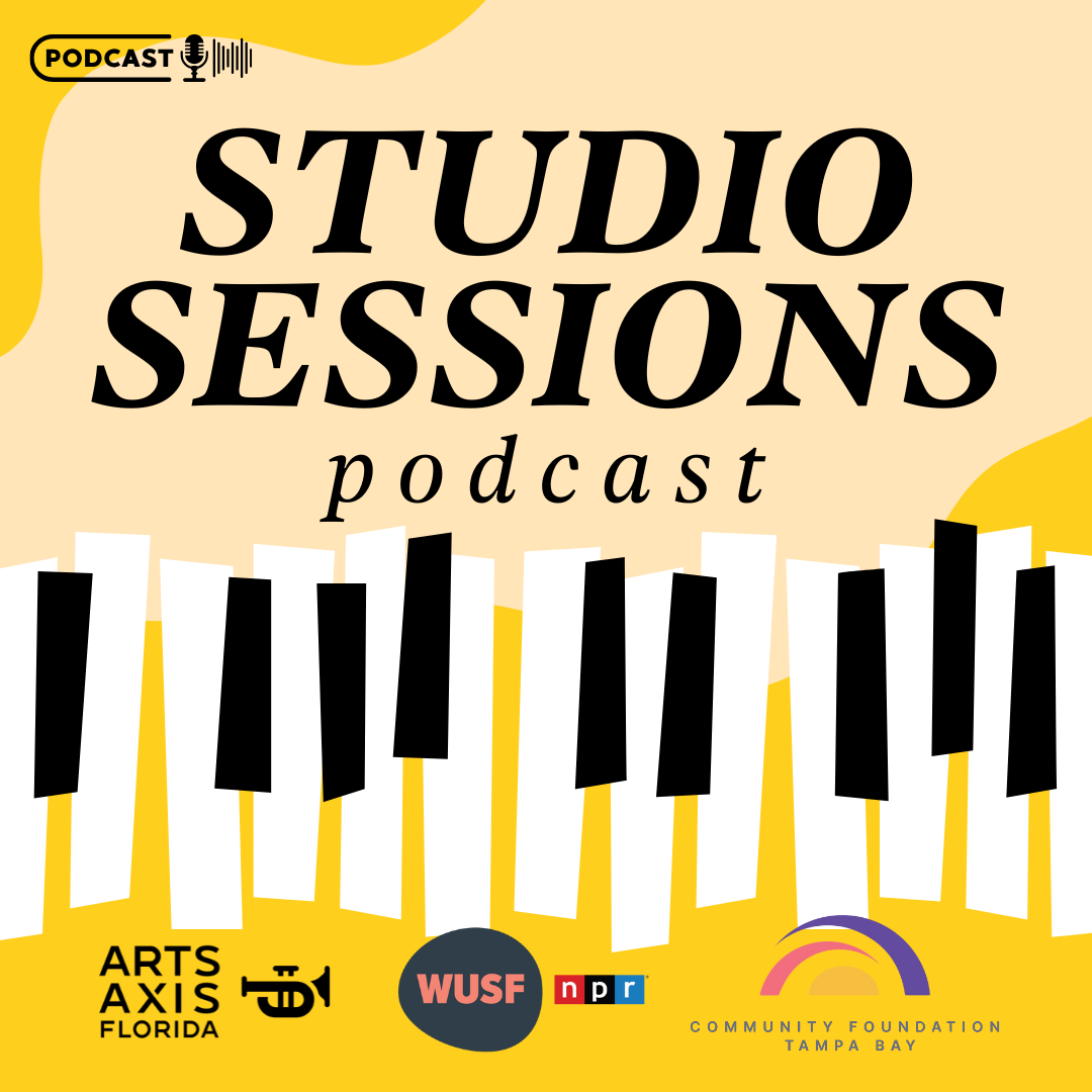 The cover of a podcast called studio sessions