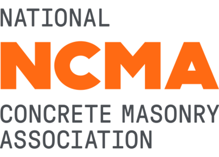 Le logo de l'association nationale de maçonnerie en béton