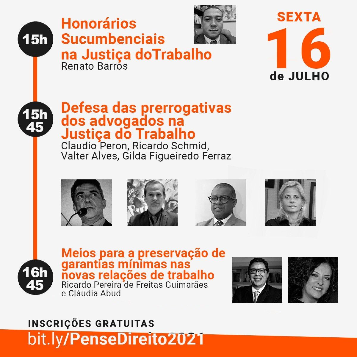 Um pôster para um evento que acontece no dia 16 de julho