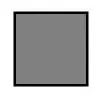 Un cuadrado gris con un borde negro sobre fondo blanco.
