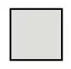 Cuadrado blanco con marco negro