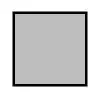 Un cuadrado con un marco negro sobre fondo blanco.