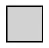 Un cuadrado con un marco negro sobre fondo blanco.