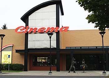 A large building with the word cinema on it