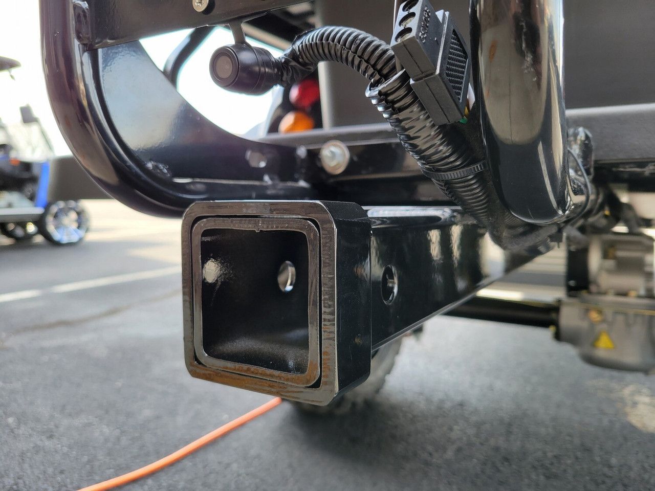 A close-up of a trailer hitch Littleton Colorado Trailer Hitch Cleaning Tips