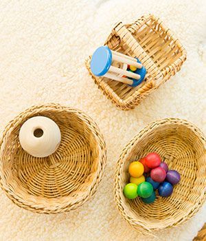 Montessori rattles and baby materials