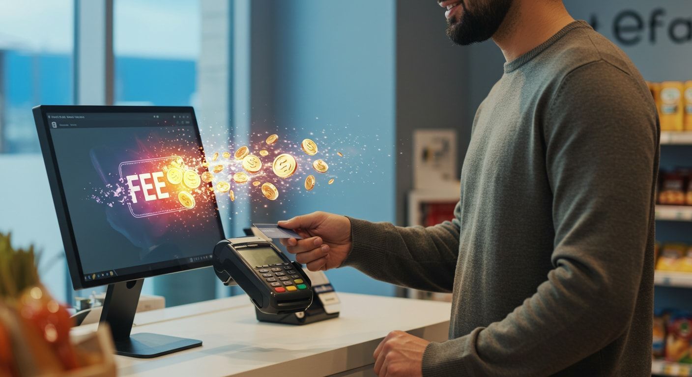 Credit card processing fees are being passed on to the consumer at a retailer