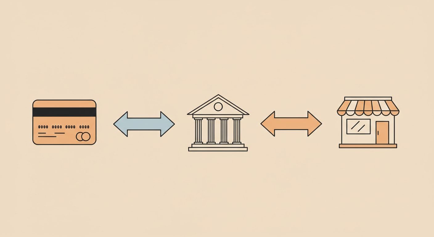 An image showing how businesses incur interchange costs
