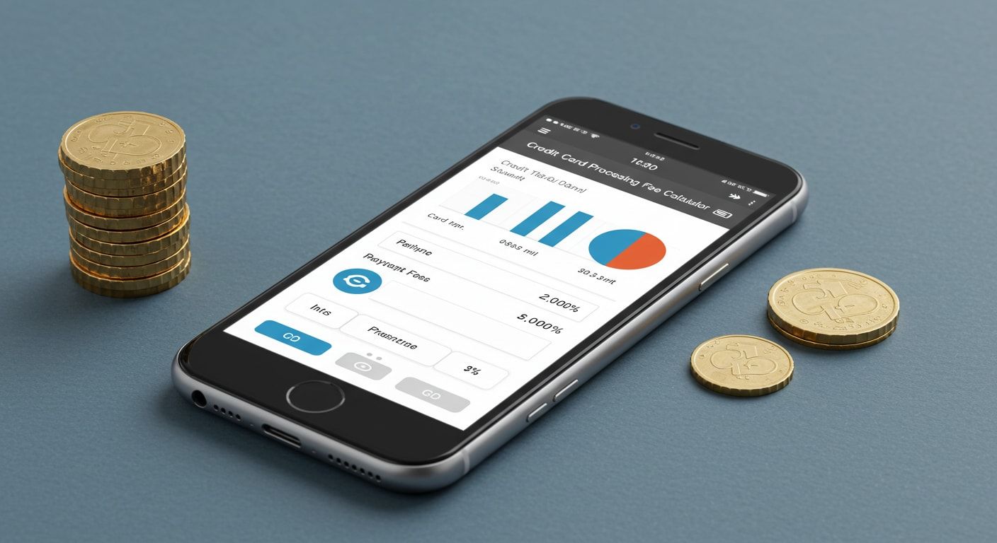 An image that shows the dashboard of an online credit card processing fees calculator