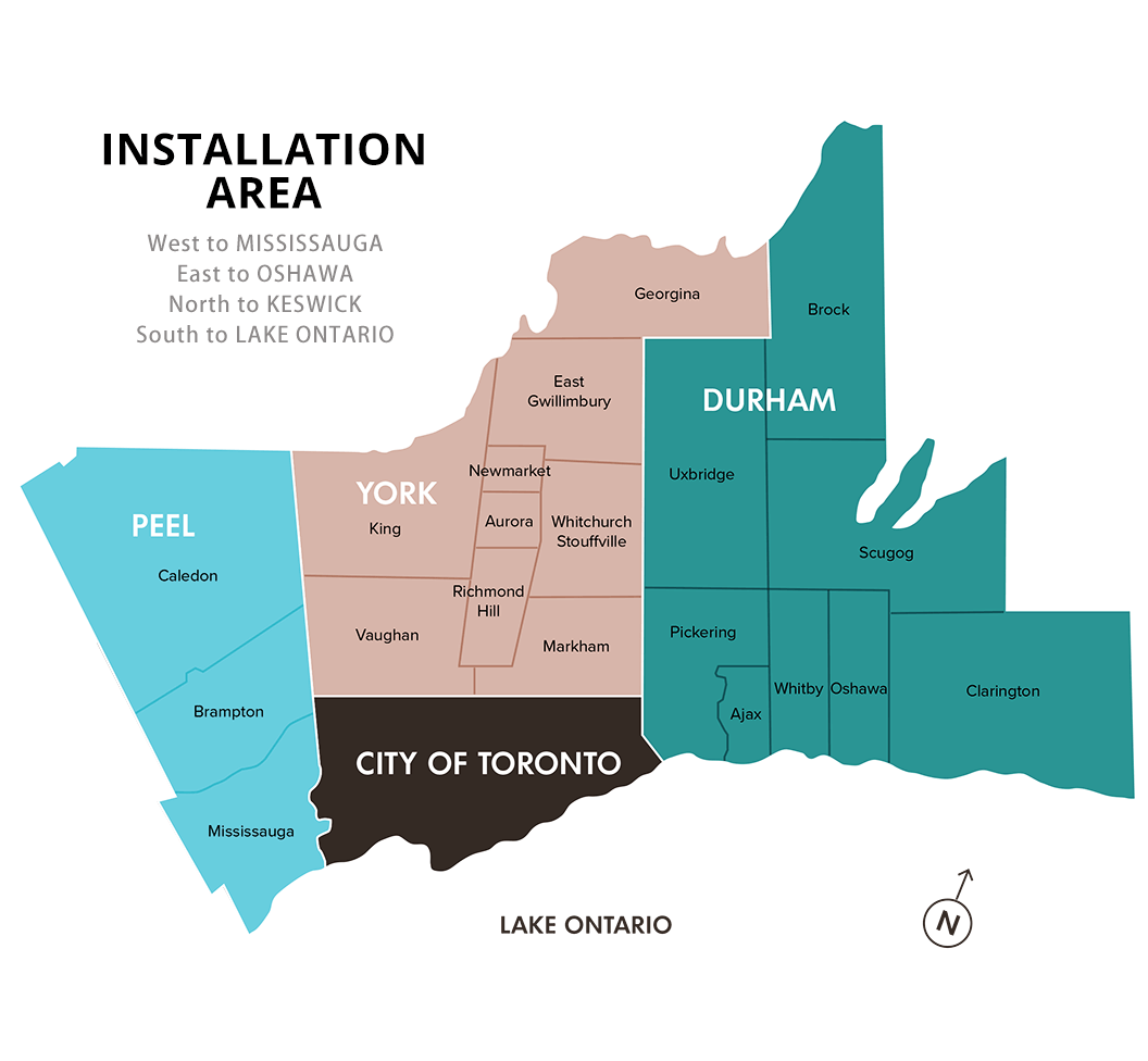 map of installation area