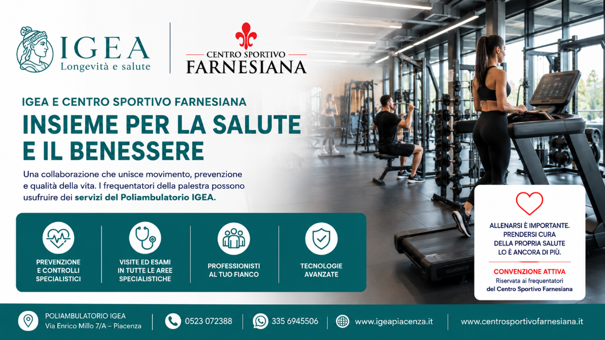 Poliambulatorio IGEA e Centro Sportivo Farnesiana: una collaborazione dedicata alla salute