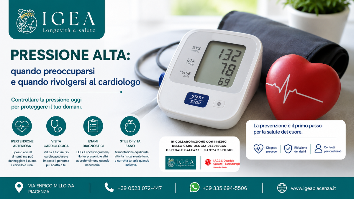 Pressione alta: quando preoccuparsi e quando rivolgersi al cardiologo | Poliambulatorio IGEA 