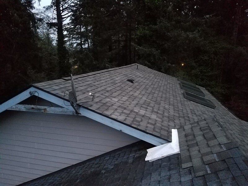 Farther View of Roof — Astoria, OR — Northwest Roofing & Construction LLC