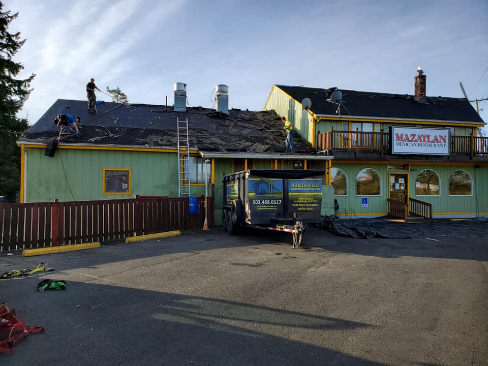 Green House Before — Astoria, OR — Northwest Roofing & Construction LLC