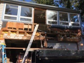 Side of the House Under Renovation — Astoria, OR — Northwest Roofing & Construction LLC