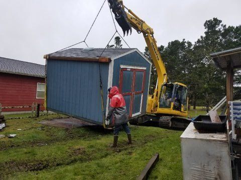 Small Metal Storage House — Astoria, OR — Northwest Roofing & Construction LLC