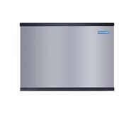 Stainless steel ice machine.