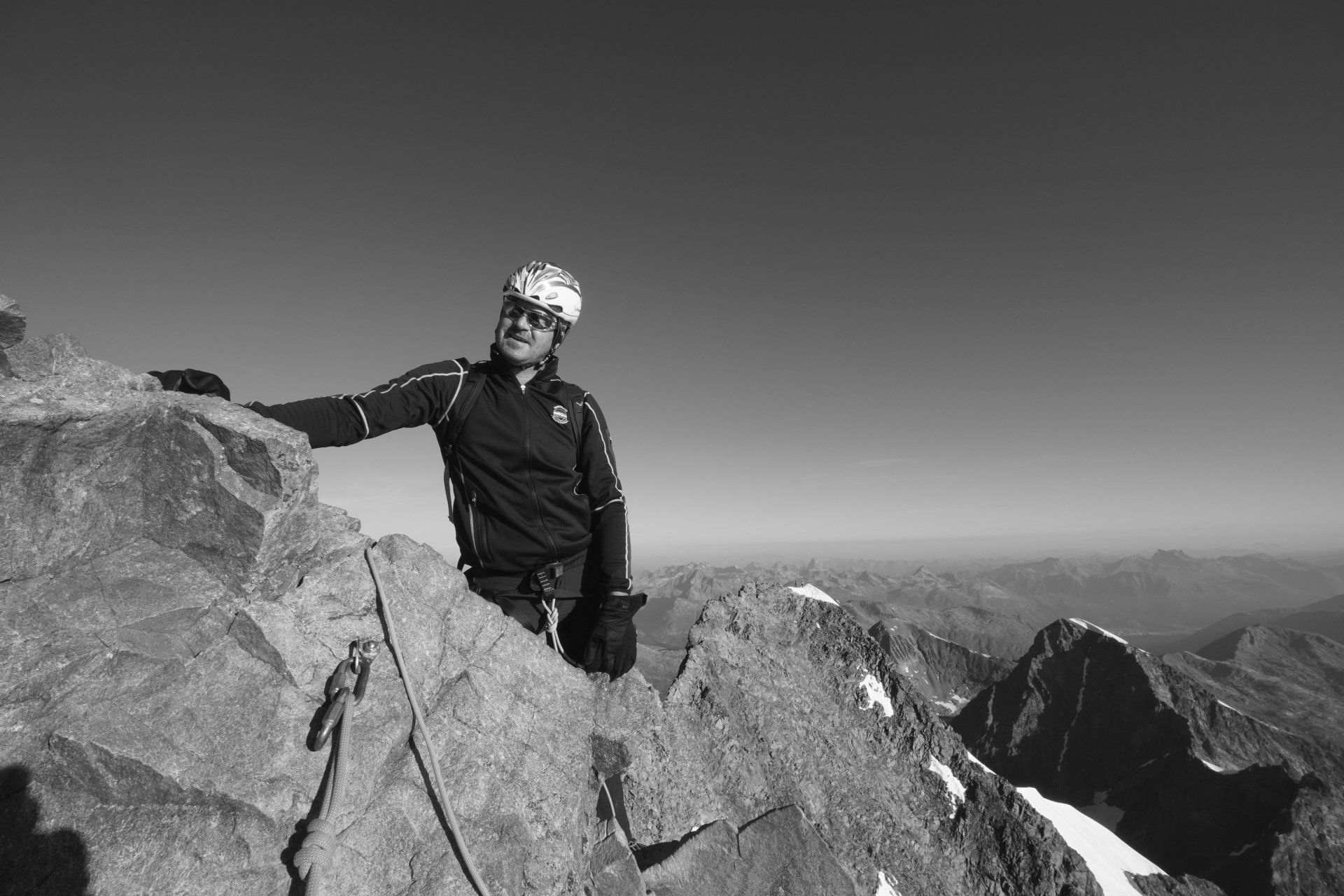 Biancograt Piz Bernina und Piz Palü