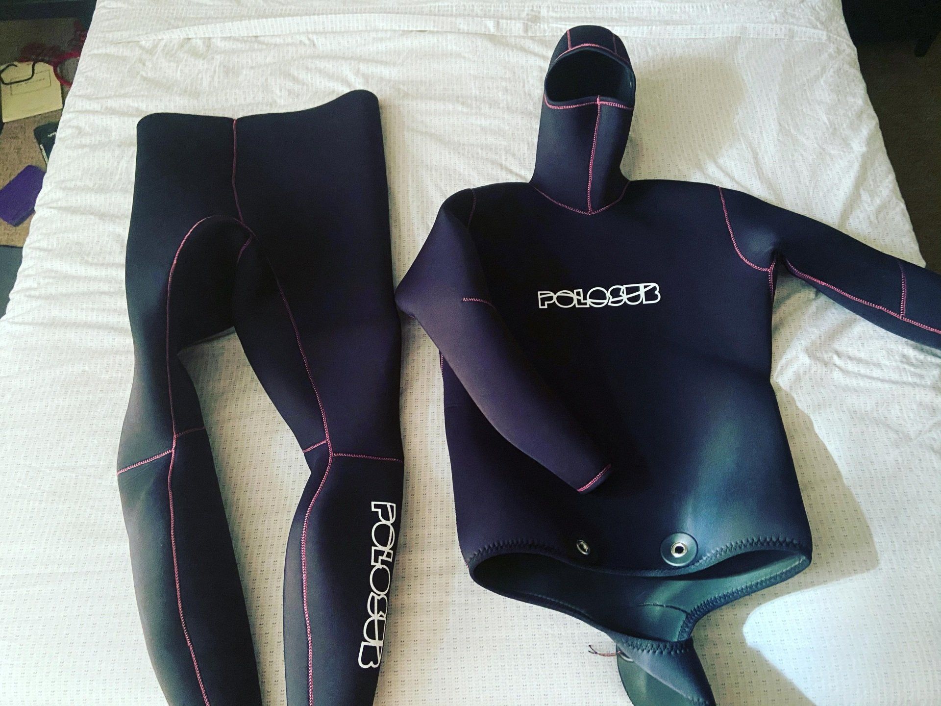 two piece freedive wetsuit
