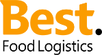 Best Food Logistics logo with orange “Best.” and black “Food Logistics” text on white background