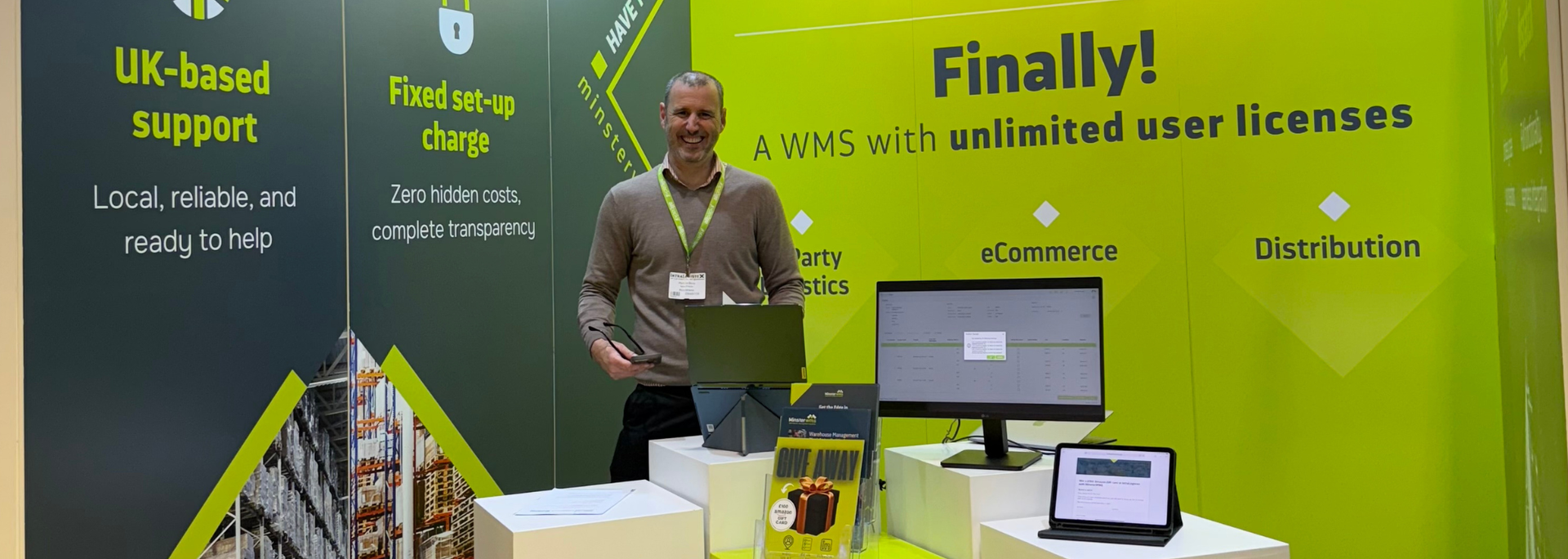 Picture of Minster at an event. 