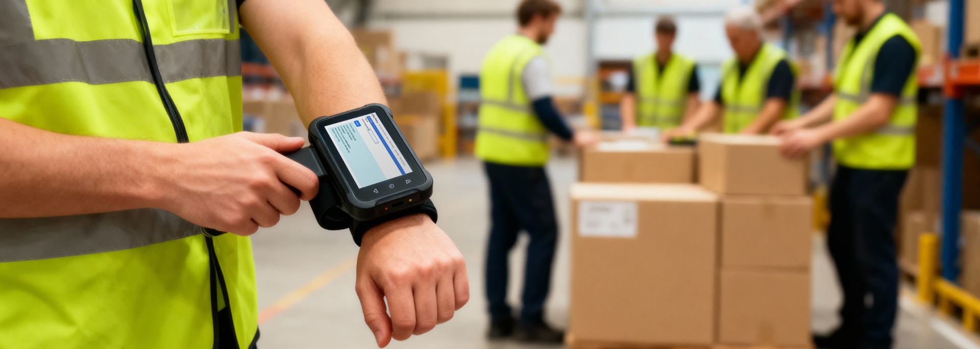 Picture of Minster software used in a warehouse.