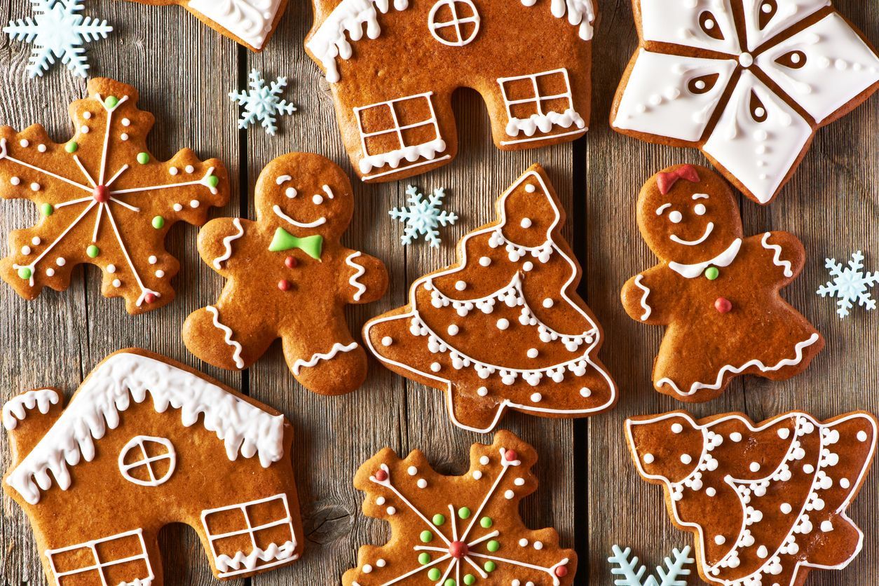 Frosted Gingerbread Cookies