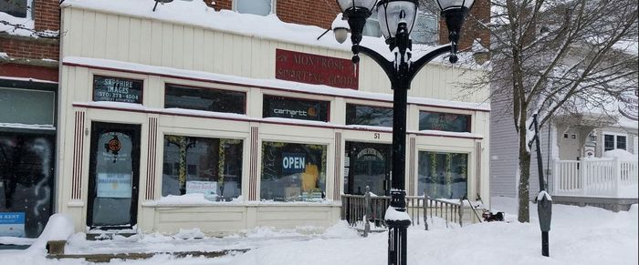 Montrose Sporting Goods Store During Snow Season