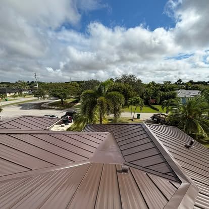 Metal Roofing Contractor — Silver Color Metal Roofing in Miami, FL