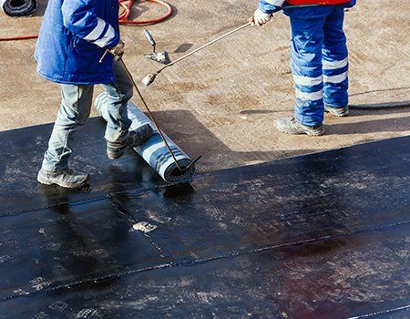 Flat Roofing Contractor — Commercial Building Flat Roof in Miami, FL