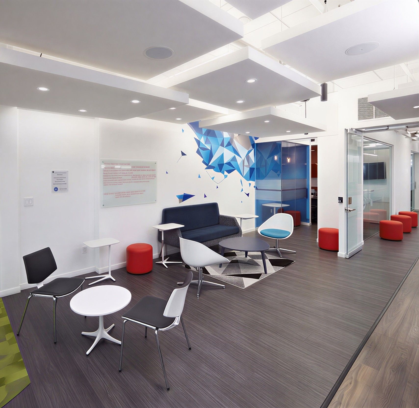 mobiliario corporativo en oficina moderna