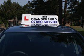 Learn to drive - Godalming, Surrey - Tim Brandenburg Driving School - L board