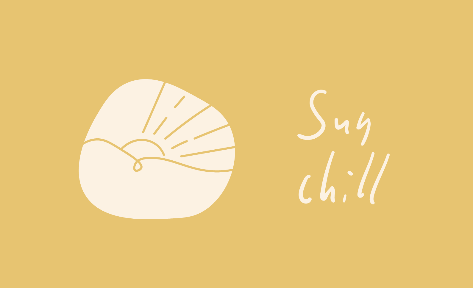 黃色背景，畫有太陽和“陽光寒冷”字樣。